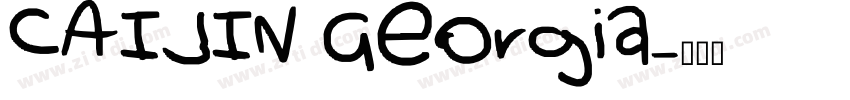 CAIJIN Georgia字体转换